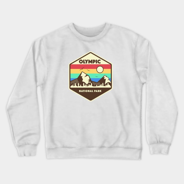 Olympic National Park Gifts Crewneck Sweatshirt by roamfree